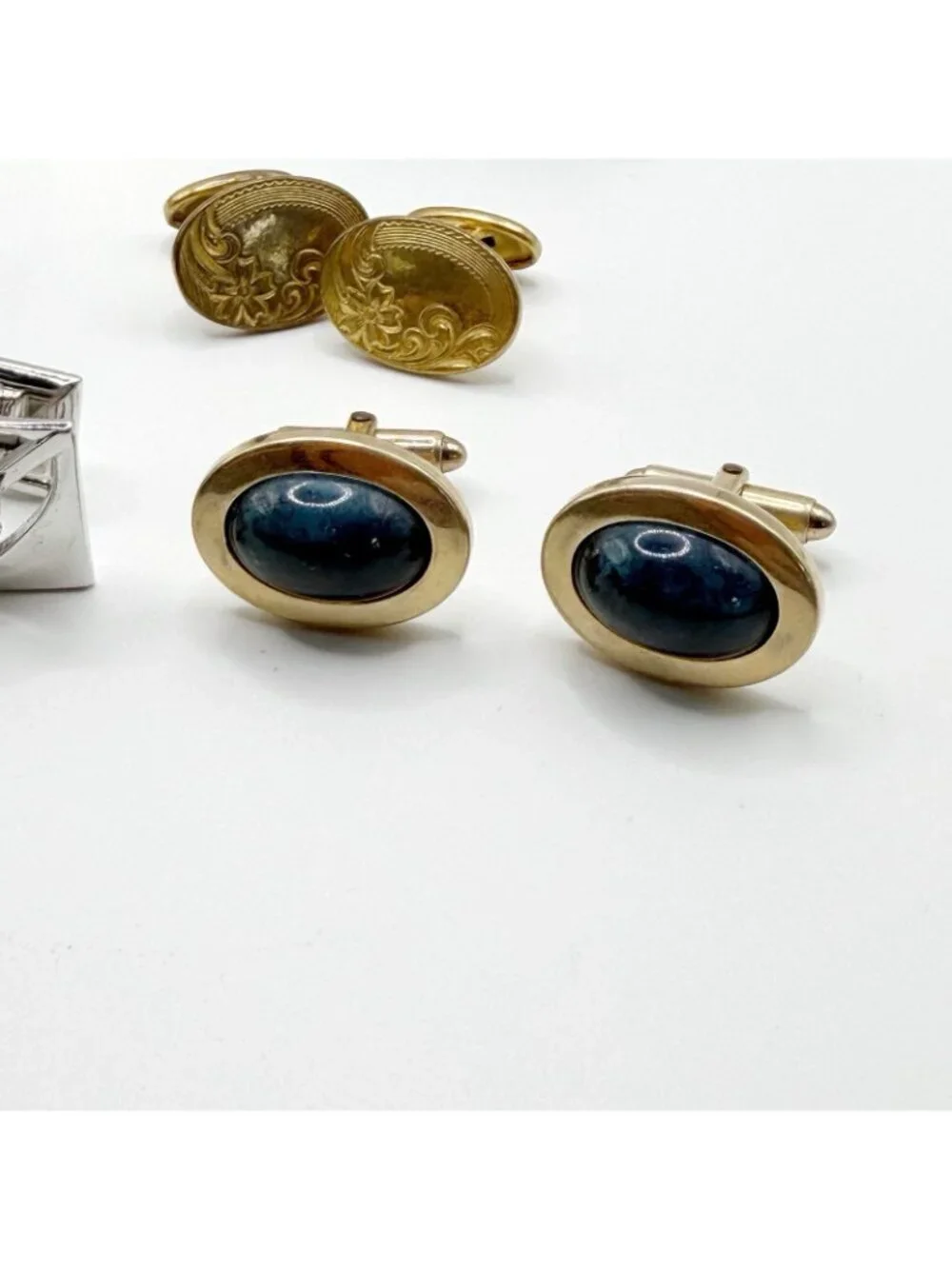 Lot Of 11 Cufflinks And‎ 2 Tie Clips Swank, Simmons, Unsigned, Kreisler